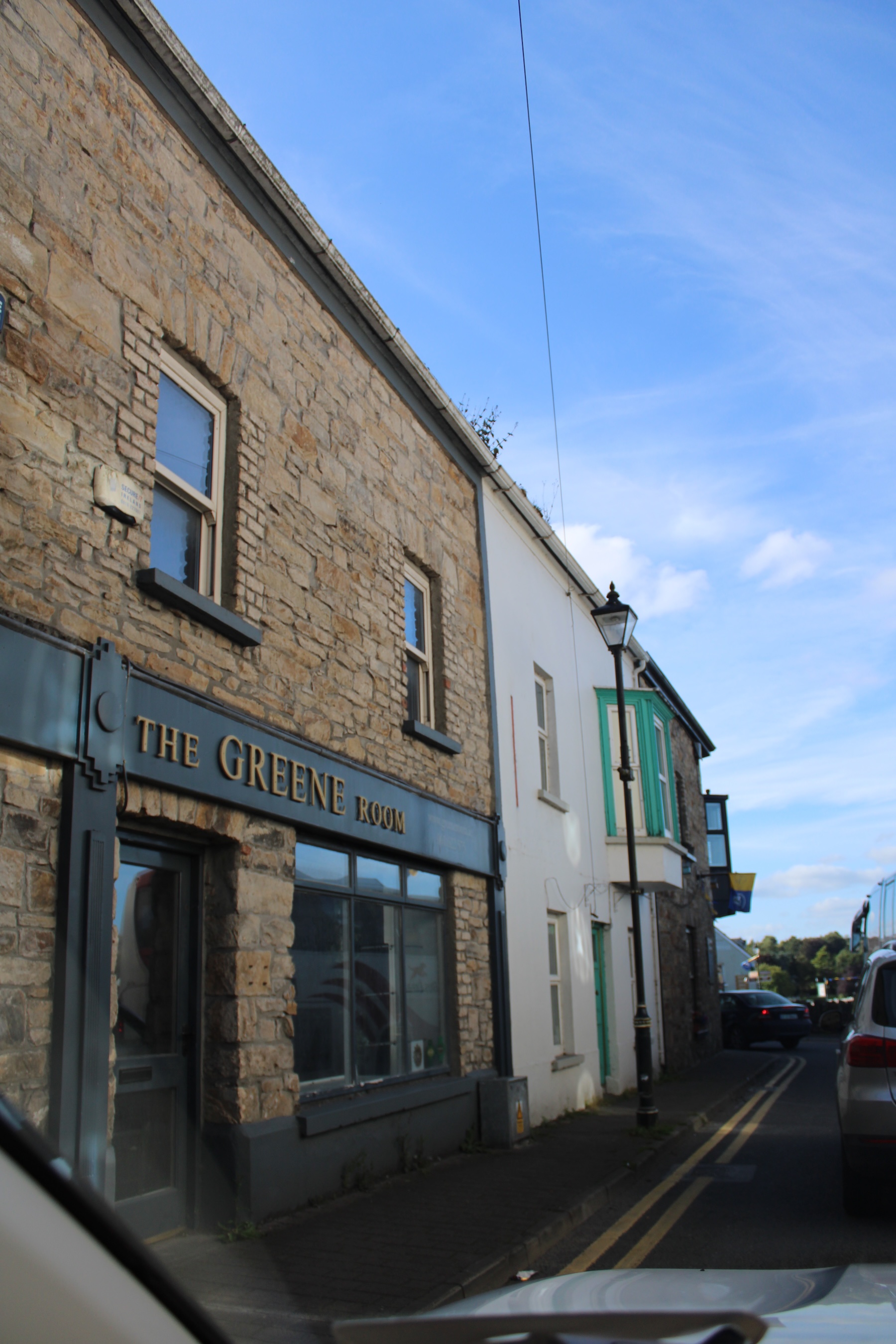 Buildings along road